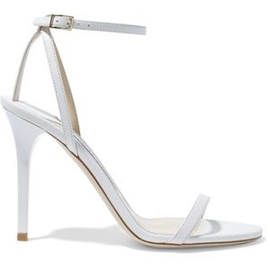 Jimmy Choo White Leather Open-toes Sandal